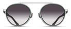 Matsuda® M3125 MTD M3125 Brushed Silver/Bottle Green/Gray Gradient 49 - Brushed Silver/Bottle Green / Gray Gradient Sunglasses