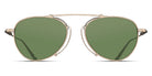 Matsuda® M3130 MTD M3130 Antique Gold/Sage Green 53 - Antique Gold / Sage Green Sunglasses
