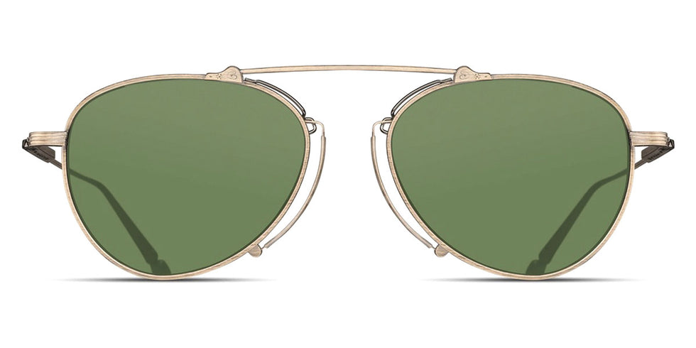 Matsuda® M3130 MTD M3130 Antique Gold/Sage Green 53 - Antique Gold / Sage Green Sunglasses