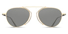 Matsuda® M3130 MTD M3130 Brushed Gold/Cafe Grey 53 - Brushed Gold / Cafe Grey Sunglasses