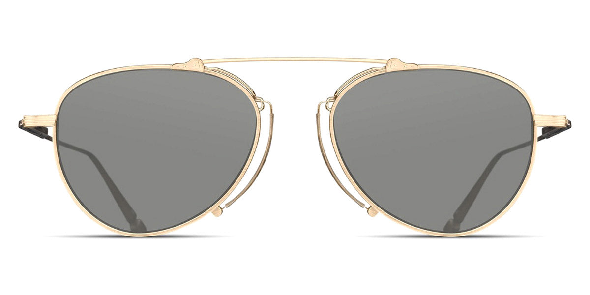 Matsuda® M3130 MTD M3130 Brushed Gold/Cafe Grey 53 - Brushed Gold / Cafe Grey Sunglasses