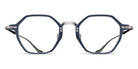 Matsuda® M3133 MTD M3133 Antique Silver/Matte Navy 47 - Antique Silver/Matte Navy Eyeglasses