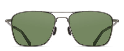 Matsuda® M3135 MTD M3135 Antique Silver/Sage Green 56 - Antique Silver/Sage Green Sunglasses