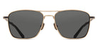 Matsuda® M3135 MTD M3135 Brushed Gold/Grey 56 - Brushed Gold/Grey Sunglasses