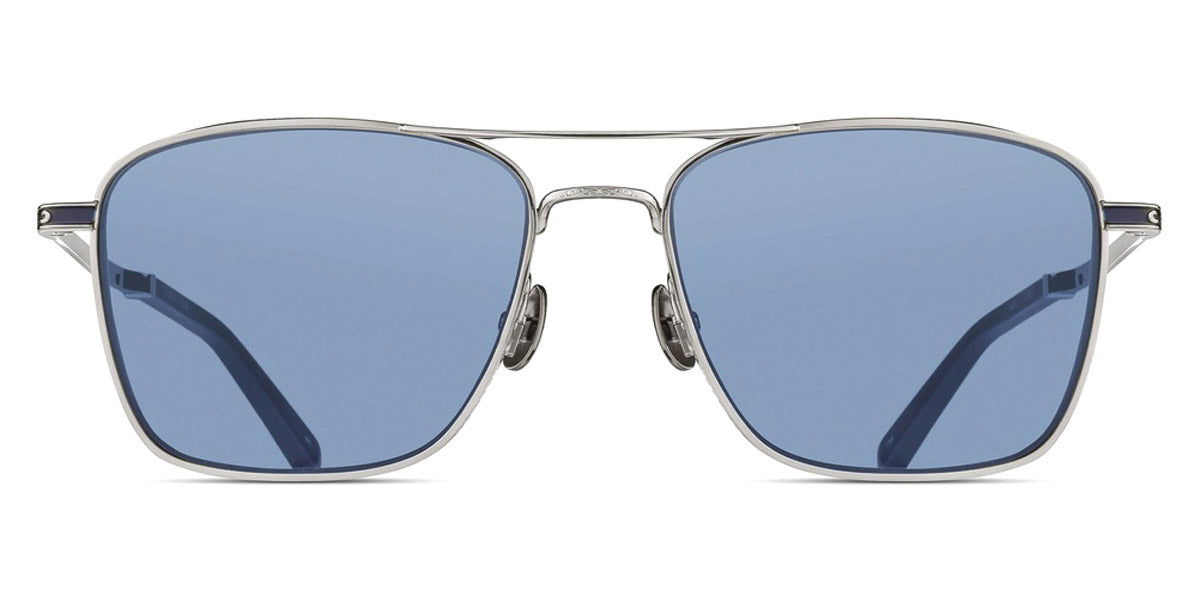 Matsuda® M3135 MTD M3135 Palladium White/Cobalt Blue 56 - Palladium White/Cobalt Blue Sunglasses