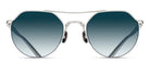 Matsuda® M3141 MTD M3141 Palladium White/Blue Gradient 50 - Palladium White/Blue Gradient Sunglasses