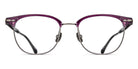 Matsuda® M2048 MTD M2048 Purple/Antique Silver 48 - Purple / Antique Silver Eyeglasses