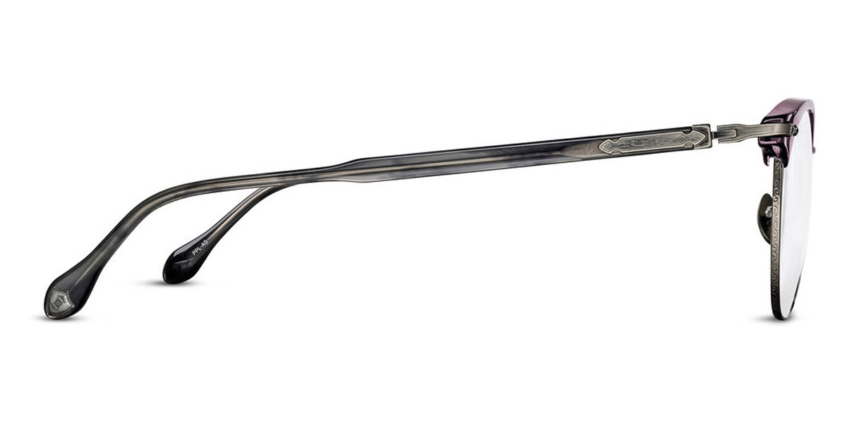 Matsuda® M2048 MTD M2048 Purple/Antique Silver 48 - Purple / Antique Silver Eyeglasses