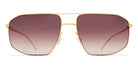 Mykita® SANTERI  Glossy Gold 59 - Glossy Gold/Cedar Brown Gradient Sunglasses