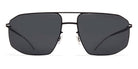 Mykita® SANTERI  Jet Black 59 - Jet Black/Darkgrey Solid Sunglasses