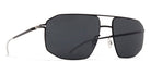 Mykita® SANTERI  Jet Black 59 - Jet Black/Darkgrey Solid Sunglasses