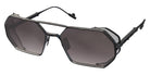 Philippe V® No17.2 PHI No17.2 Black Matt Frame Grey Flashed Gradient Lens 60 - Black Matt Frame - Grey Flashed Gradient Lens Sunglasses