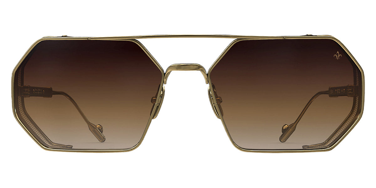 Philippe V® No17.2 PHI No17.2 Gold Frame Brown Gradient Lens 60 - Gold Frame - Brown Gradient Lens Sunglasses