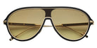 Philippe V® No23 PHI No23 Black/Gold Frame Jelly Yellow PTC Lens 134 - Black / Gold Frame - Jelly Yellow PTC Lens Sunglasses
