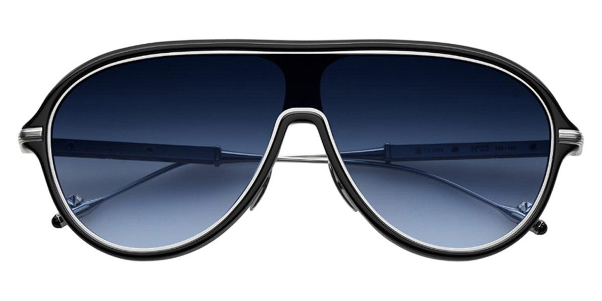 Philippe V® No23 PHI No23 Black/Silver Frame Blue Gradient Lens 134 - Black / Silver Frame - Blue Gradient Lens Sunglasses