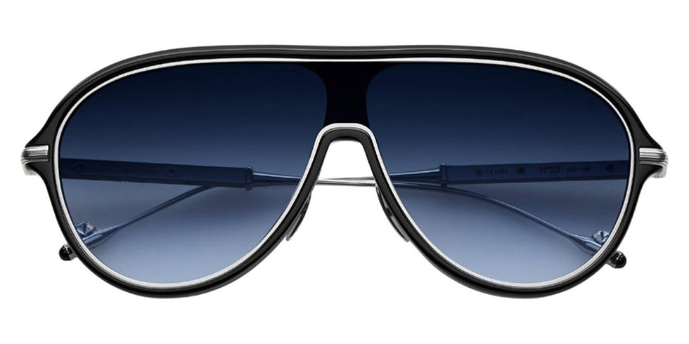Philippe V® No23 PHI No23 Black/Silver Frame Blue Gradient Lens 134 - Black / Silver Frame - Blue Gradient Lens Sunglasses