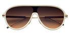 Philippe V® No23 PHI No23 Ivory/Gold Frame Brown Gradient Lens 134 - Ivory / Gold Frame - Brown Gradient Lens Sunglasses