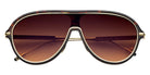 Philippe V® No23 PHI No23 Tort/Gold Frame Brown Gradient Lens 134 - Tort / Gold Frame - Brown Gradient Lens Sunglasses