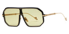 Philippe V® No24 PHI No24 Black/Gold Frame Jelly Yellow PTC Lens 134 - Black / Gold Frame - Jelly Yellow PTC Lens Sunglasses