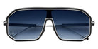Philippe V® No24 PHI No24 Black/Silver Frame Blue Gradient Lens 134 - Black / Silver Frame - Blue Gradient Lens Sunglasses