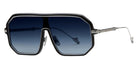 Philippe V® No24 PHI No24 Black/Silver Frame Blue Gradient Lens 134 - Black / Silver Frame - Blue Gradient Lens Sunglasses