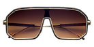 Philippe V® No24 PHI No24 Tort/Gold Frame Brown Gradient Lens 134 - Tort / Gold Frame - Brown Gradient Lens Sunglasses