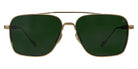 Philippe V® No25 PHI No25 Gold Frame Green Lens 58 - Gold Frame - Green Lens Sunglasses