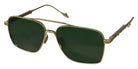 Philippe V® No25 PHI No25 Gold Frame Green Lens 58 - Gold Frame - Green Lens Sunglasses