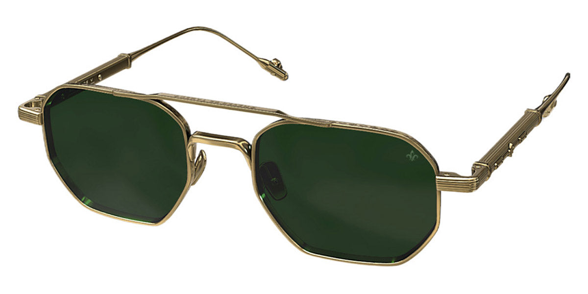 Philippe V® No26 PHI No26 Gold Frame Green Lens 51 - Gold Frame - Green Lens Sunglasses