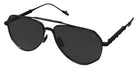 Philippe V® No27 PHI No27 Black Matt Frame Grey Lens 60 - Black Matt Frame - Grey Lens Sunglasses