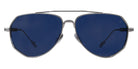 Philippe V® No27 PHI No27 Silver Frame Blue Polarised Lens 60 - Silver Frame - Blue Polarised Lens Sunglasses