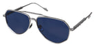 Philippe V® No27 PHI No27 Silver Frame Blue Polarised Lens 60 - Silver Frame - Blue Polarised Lens Sunglasses