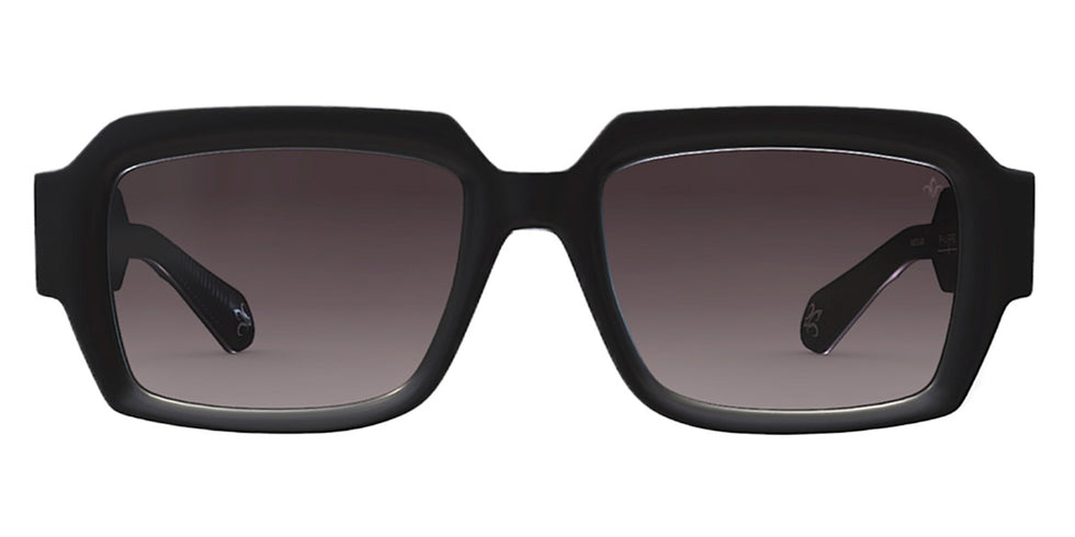 Philippe V® No28 PHI No28 Black Matt/Gun Metal Frame Grey Gradient Lens 53 - Black Matt/Gun Metal Frame - Grey Gradient Lens Sunglasses