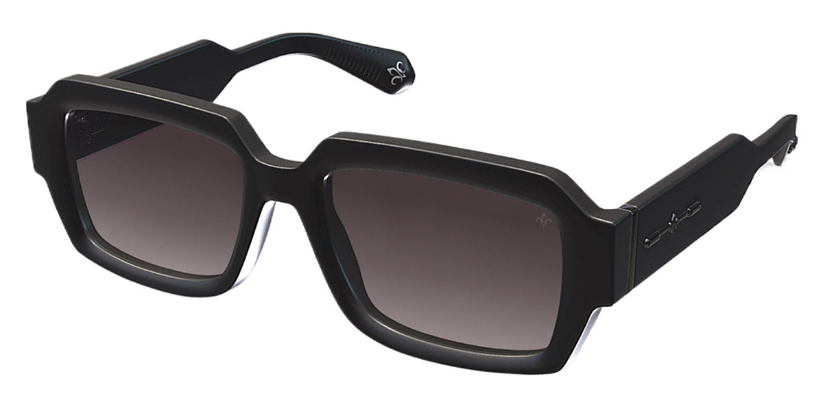 Philippe V® No28 PHI No28 Black Matt/Gun Metal Frame Grey Gradient Lens 53 - Black Matt/Gun Metal Frame - Grey Gradient Lens Sunglasses