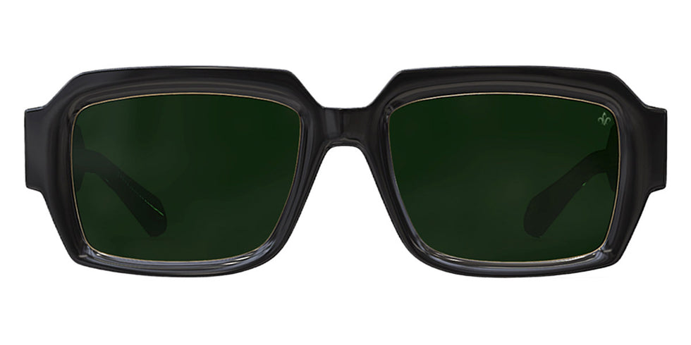 Philippe V® No28 PHI No28 Black/Gold Frame Green Lens 53 - Black/Gold Frame - Green Lens Sunglasses