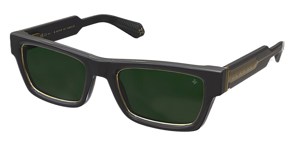 Philippe V® No29 PHI No29 Black/Gold Frame Green Lens 52 - Black/Gold Frame - Green Lens Sunglasses