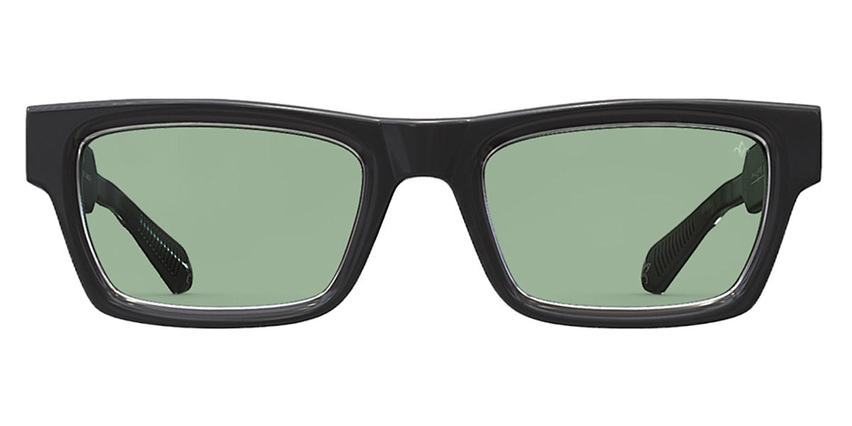 Philippe V® No29 PHI No29 Black/Silver Frame Jelly Green PTC Lens 52 - Black/Silver Frame - Jelly Green PTC Lens Sunglasses