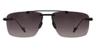 Philippe V® No30 PHI No30 Black Matt Frame Grey Gradient Lens 64 - Black Matt Frame - Grey Gradient Lens Sunglasses