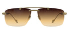 Philippe V® No30 PHI No30 Gold Frame Brown Gradient Lens 64 - Gold Frame - Brown Gradient Lens Sunglasses
