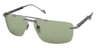 Philippe V® No30 PHI No30 Silver Frame Jelly Olive PTC Lens 64 - Silver Frame - Jelly Olive PTC Lens Sunglasses