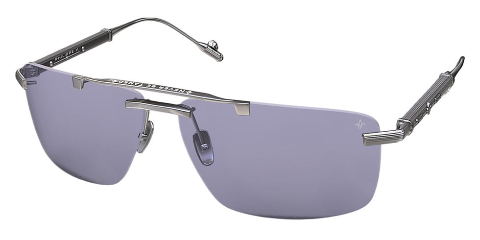 Philippe V® No30 PHI No30 Silver Frame Jelly Purple PTC Lens 64 - Silver Frame - Jelly Purple PTC Lens Sunglasses