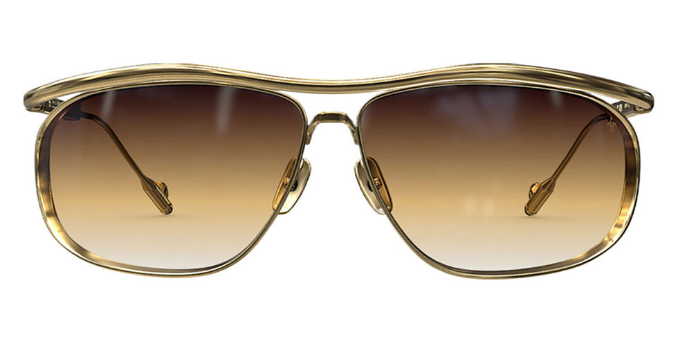 Philippe V® No31 PHI No31 Gold Frame Brown Gradient Lens 64 - Gold Frame - Brown Gradient Lens Sunglasses