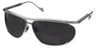Philippe V® No31 PHI No31 Silver Frame Grey Lens 64 - Silver Frame - Grey Lens Sunglasses