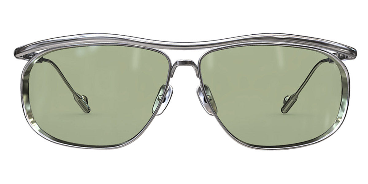 Philippe V® No31 PHI No31 Silver Frame Jelly Olive PTC Lens 64 - Silver Frame - Jelly Olive PTC Lens Sunglasses