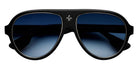 Philippe V® No4.1 PHI No4.1 Black Frame Blue Gradient Lens 58 - Black Frame - Blue Gradient Lens Sunglasses