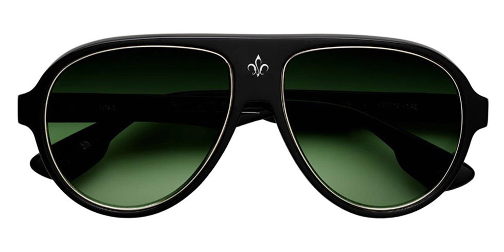 Philippe V® No4.1 PHI No4.1 Black Frame Green Gradient Lens 58 - Black Frame - Green Gradient Lens Sunglasses