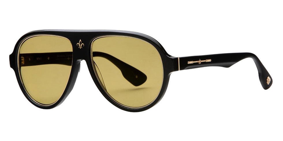 Philippe V® No4.1 PHI No4.1 Black Frame Jelly Yellow PTC Lens 58 - Black Frame - Jelly Yellow PTC Lens Sunglasses