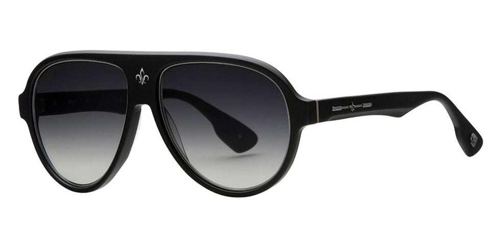 Philippe V® No4.1 PHI No4.1 Black Matt Frame Grey Gradient Lens 58 - Black Matt Frame - Grey Gradient Lens Sunglasses