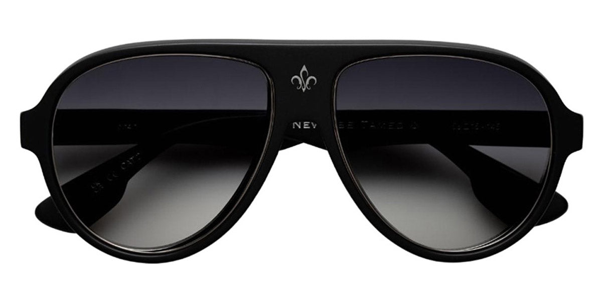 Philippe V® No4.1 PHI No4.1 Black Matt Frame Grey Gradient Lens 58 - Black Matt Frame - Grey Gradient Lens Sunglasses