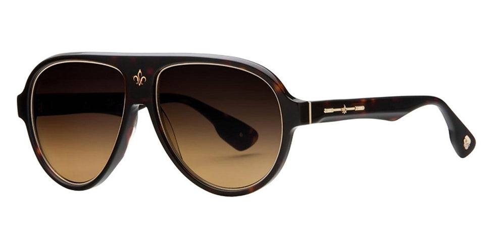 Philippe V® No4.1 PHI No4.1 Tort Frame Brown Gradient Lens 58 - Tort Frame - Brown Gradient Lens Sunglasses